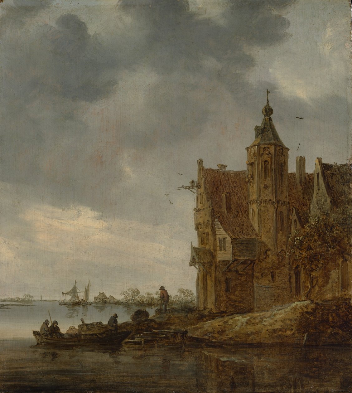 Maalaistalo lähellä vettä, 1646. tekijältä Jan Josephsz van Goyen