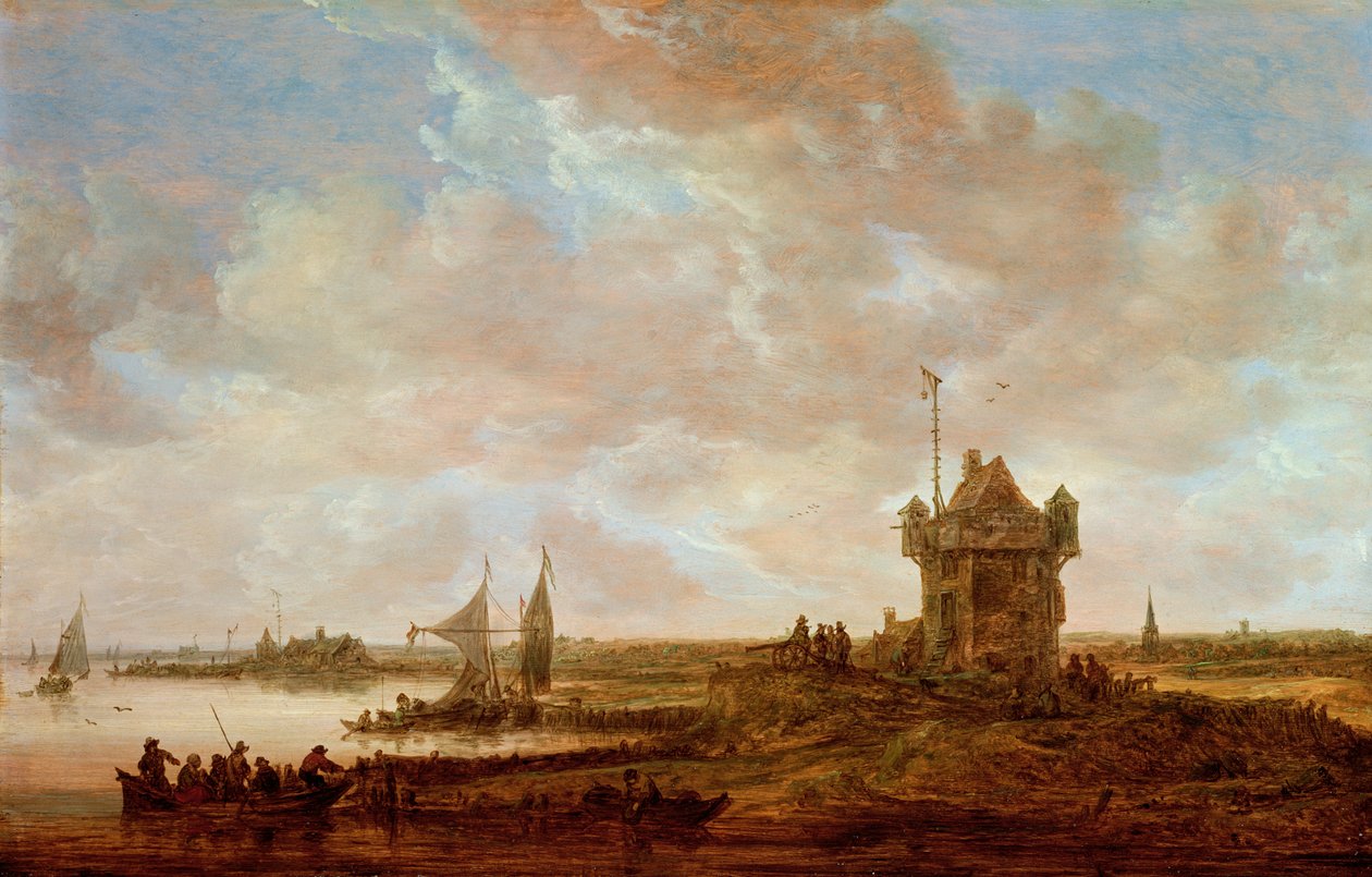 hollantilainen maisema tekijältä Jan Josephsz van Goyen