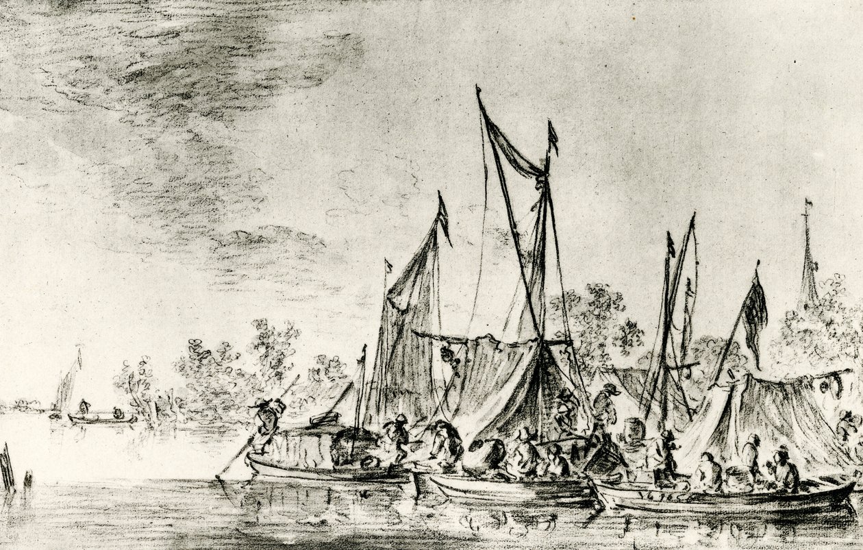 Hollannin kanavamaisema tekijältä Jan Josephsz van Goyen