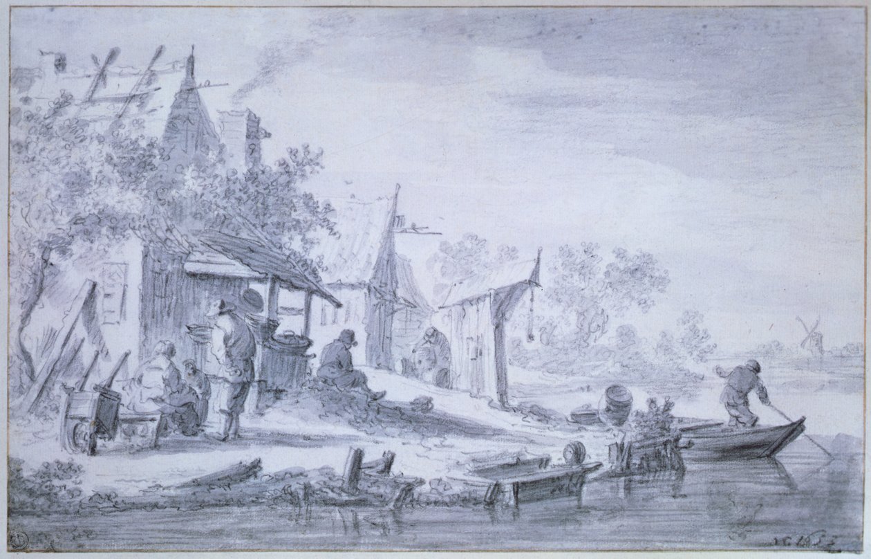 Kalastajakylä tekijältä Jan Josephsz van Goyen