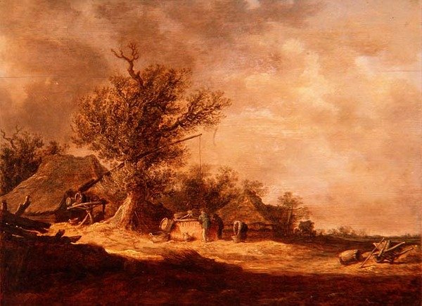 Maisema dyynillä tekijältä Jan Josephsz van Goyen