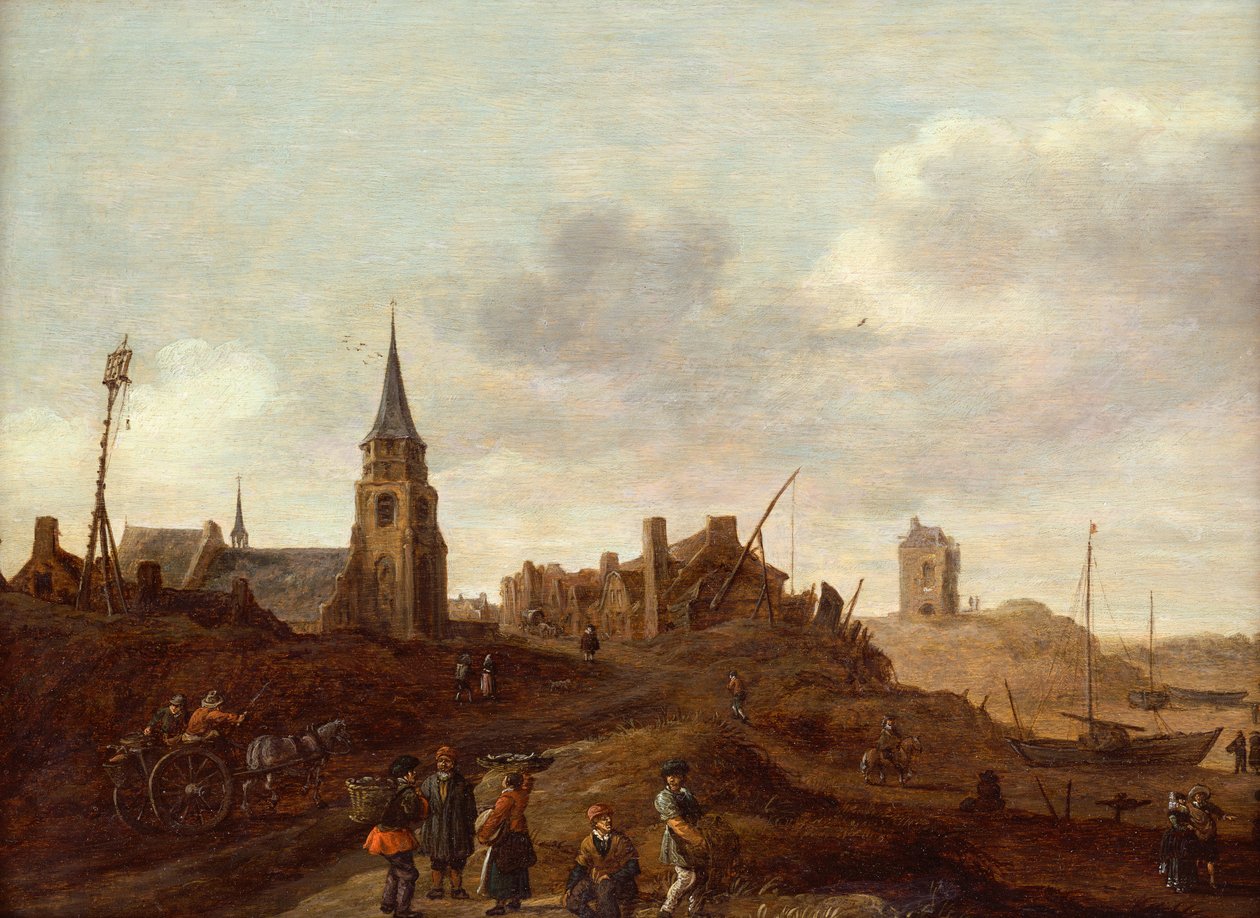 Scheveningenin ranta tekijältä Jan Josephsz van Goyen