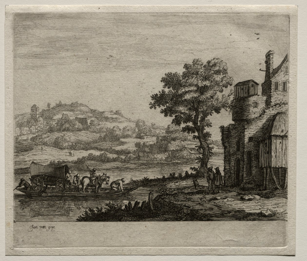 Lautta. tekijältä Jan Josephsz van Goyen