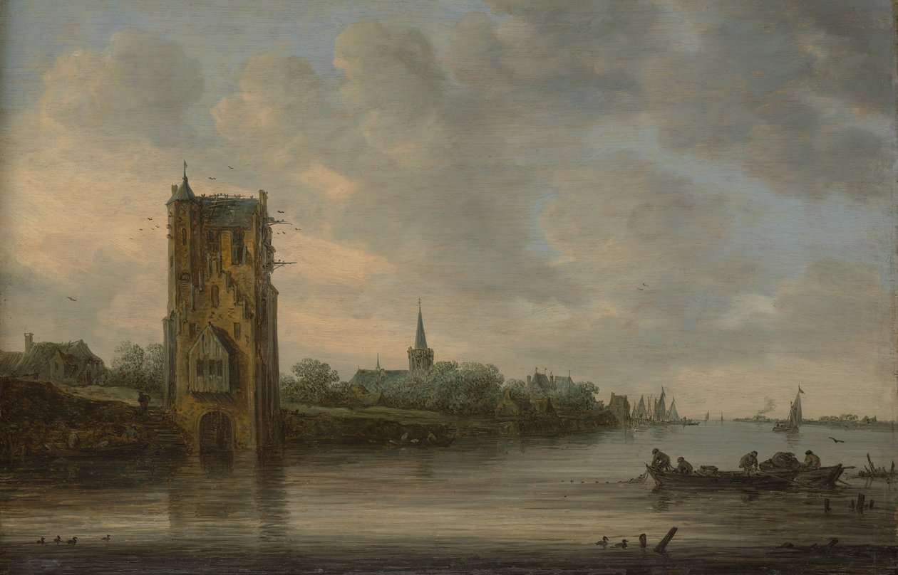 Pelkus-portti lähellä Utrechtia tekijältä Jan Josephsz van Goyen