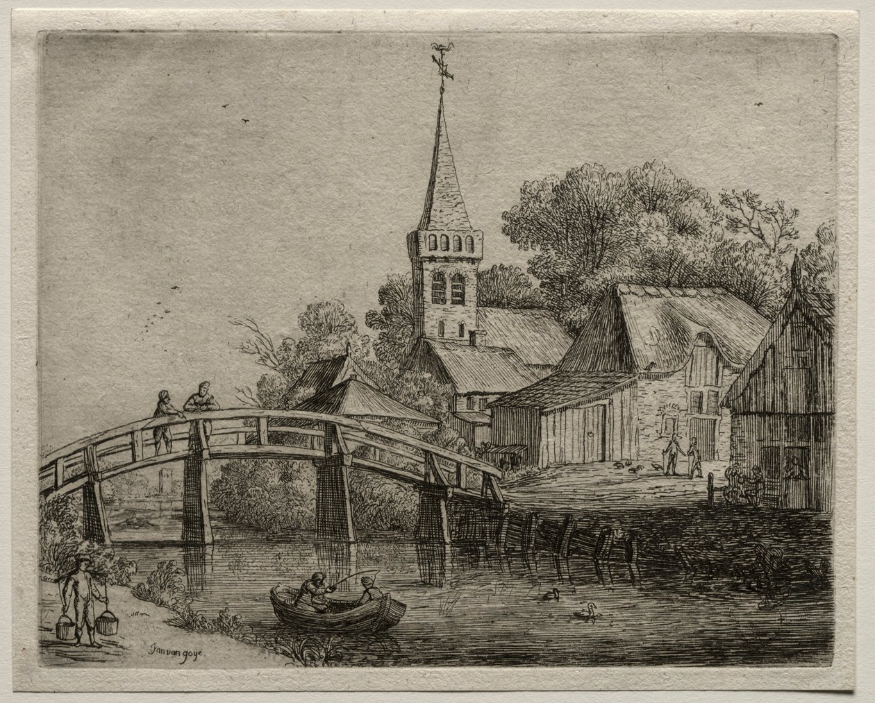Puinen silta. tekijältä Jan Josephsz van Goyen