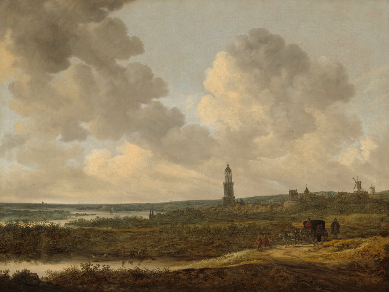 Näkymä Rhenen tekijältä Jan Josephsz van Goyen