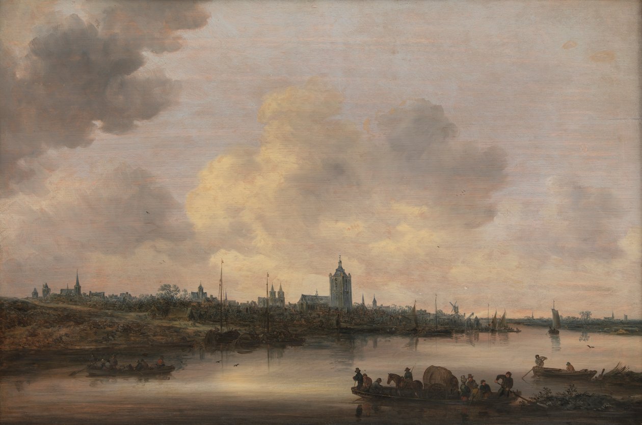Näkymä Arnhemin kaupunkiin tekijältä Jan Josephsz van Goyen