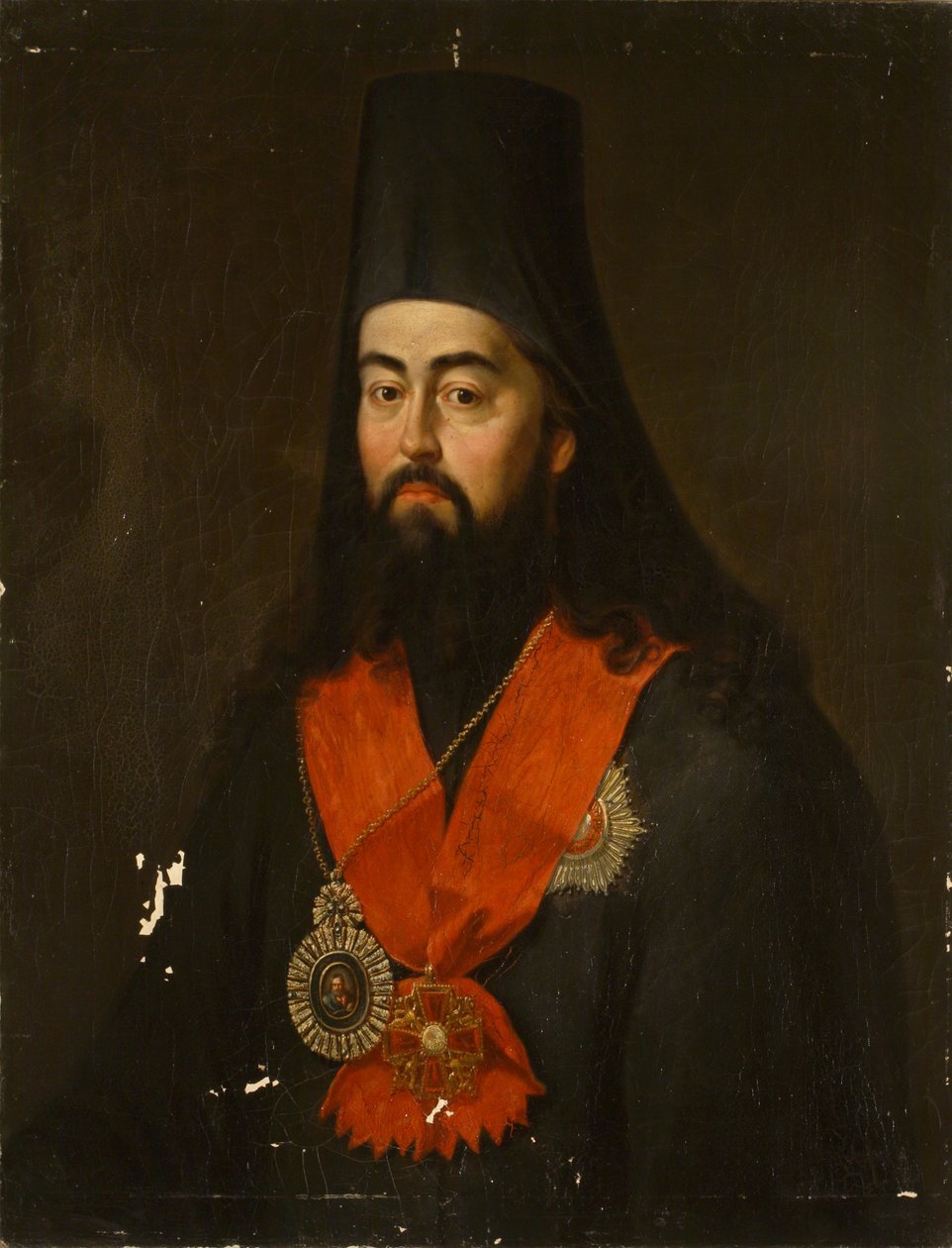 Rostovin ja Jaroslavlin arkkipiispa Pavel Ponomarevin muotokuva 1745-1806, 1836 tekijältä Jan Ksawery Kaniewski