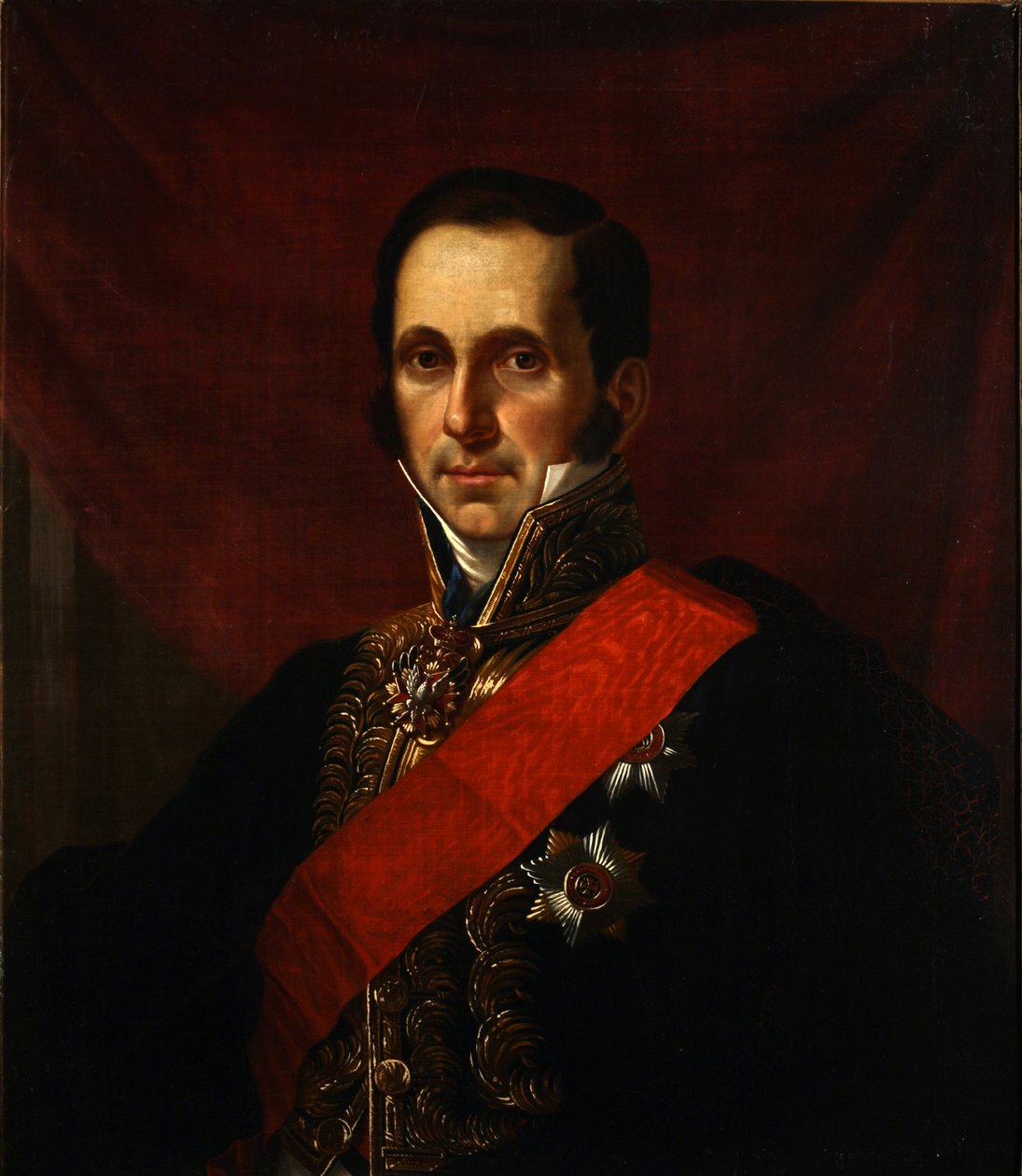 Kreivi Sergei Semionovich Uvarovin muotokuva 1786-1855, 1844 tekijältä Jan Ksawery Kaniewski