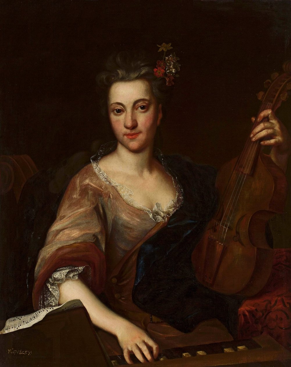 Naisen muotokuva viola d