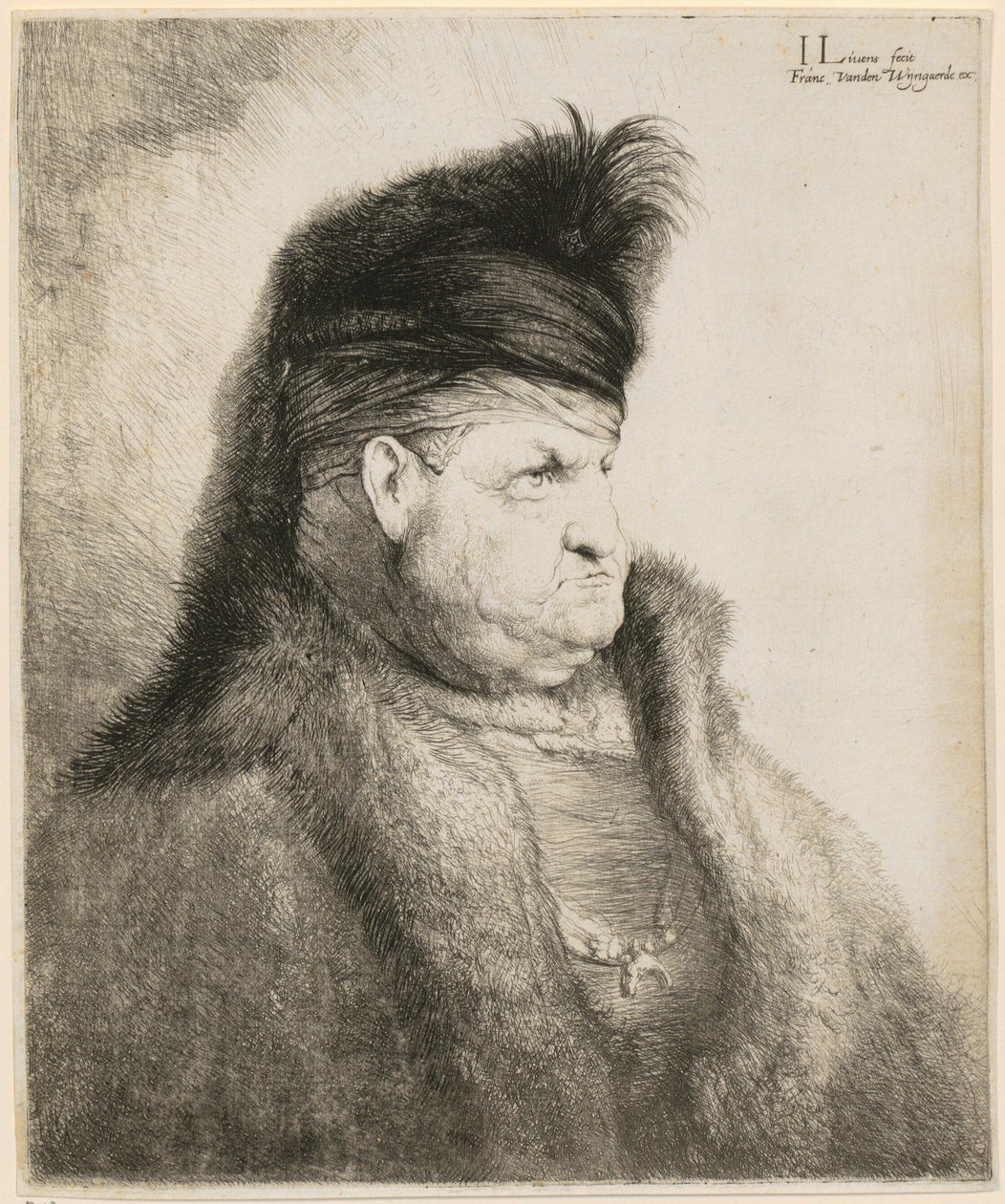 Itämaisen miehen rintakuva tekijältä Jan Lievens