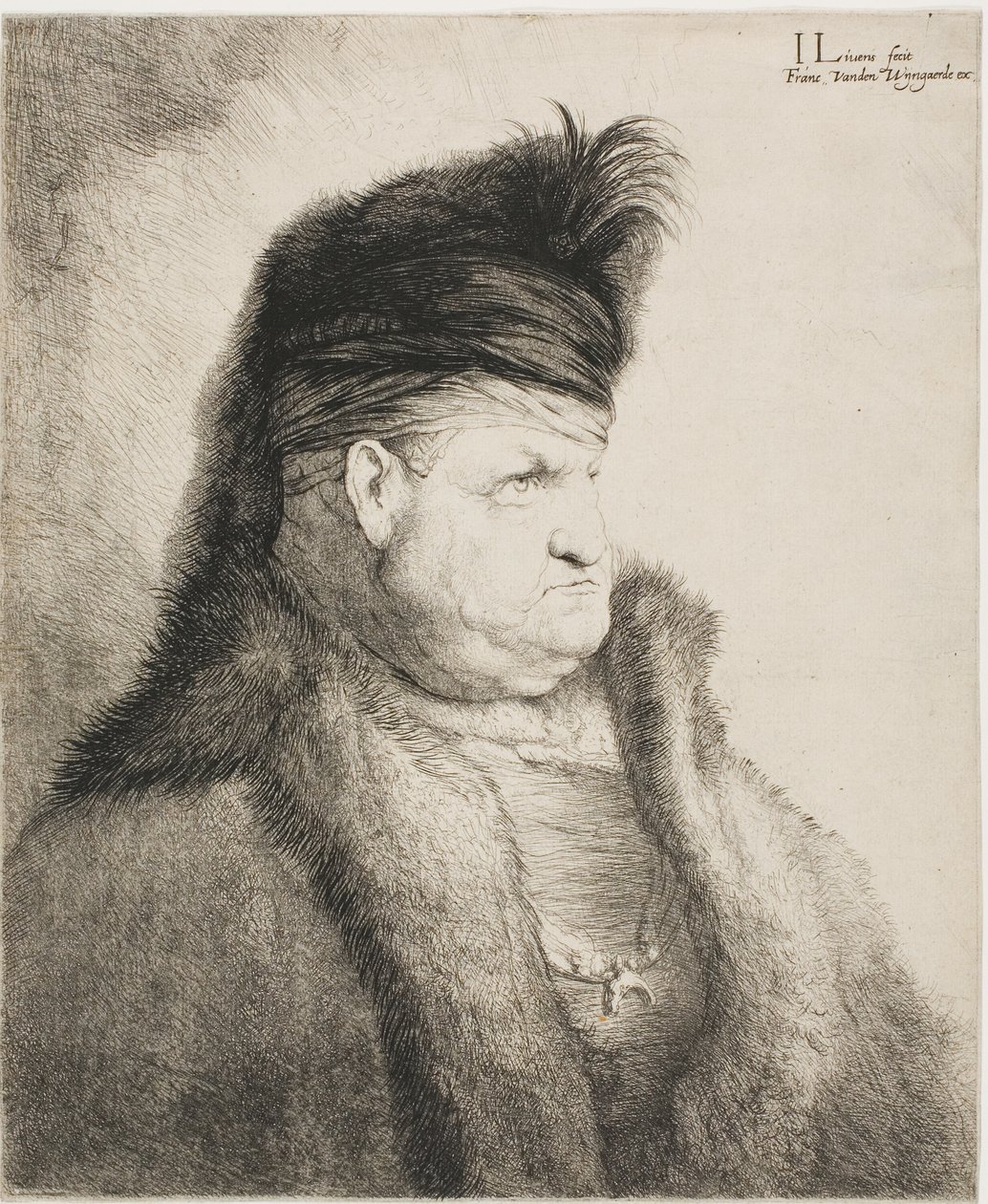 Itämaisen miehen rintakuva tekijältä Jan Lievens