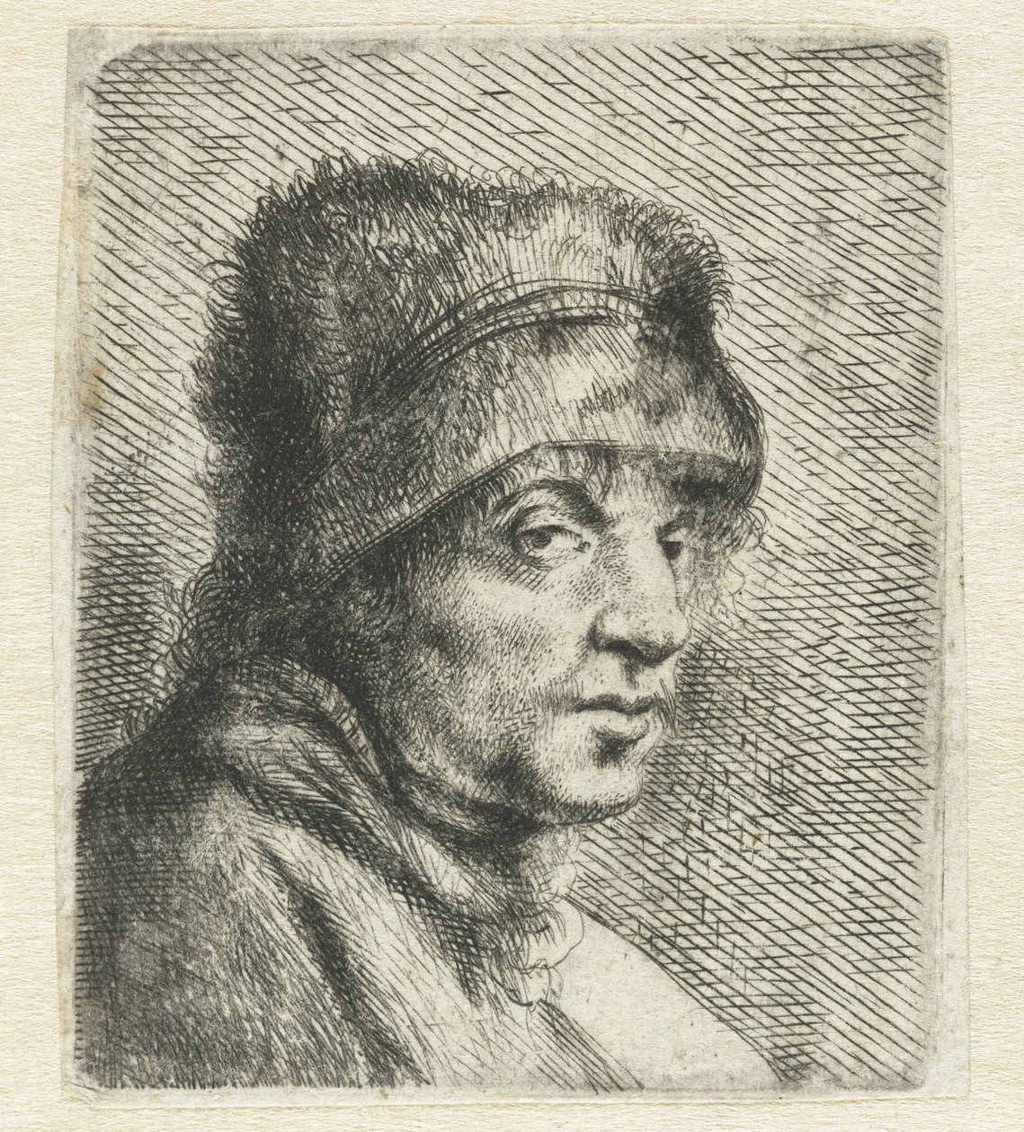 Hattuneen miehen pää Variae Effigies ja Joanne Livio (sarjan nimi) tekijältä Jan Lievens
