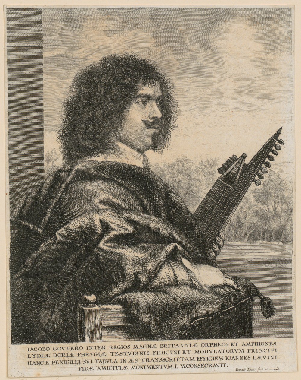 Jacques Gaultierin (Gouter) muotokuva tekijältä Jan Lievens