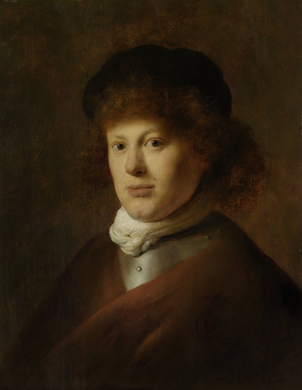 Rembrandt van Rijnin muotokuva Rembrandtin muotokuva tekijältä Jan Lievens