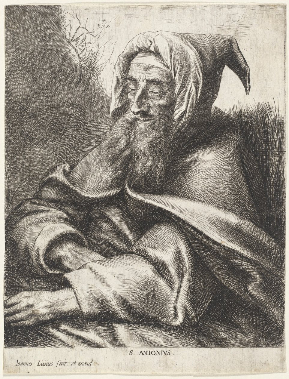 Pyhä Antonius tekijältä Jan Lievens