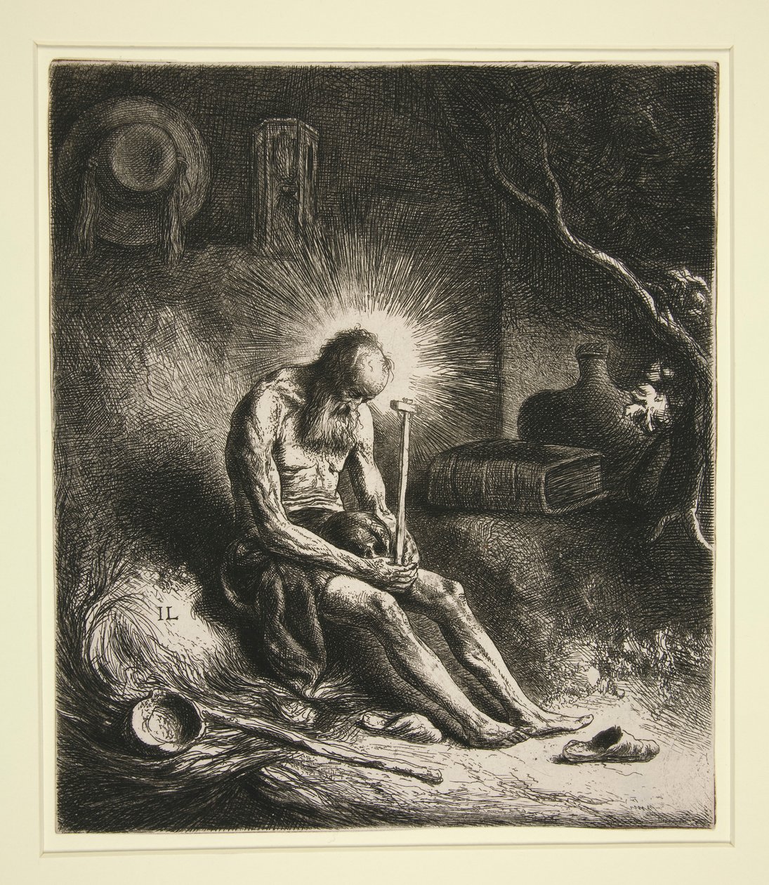 Pyhä Hieronymus katumuksessa tekijältä Jan Lievens