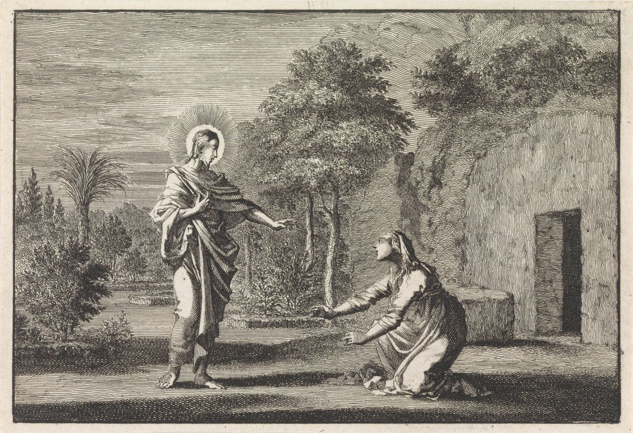 Kristus ilmestyy Maria Magdalenalle tekijältä Jan Luyken