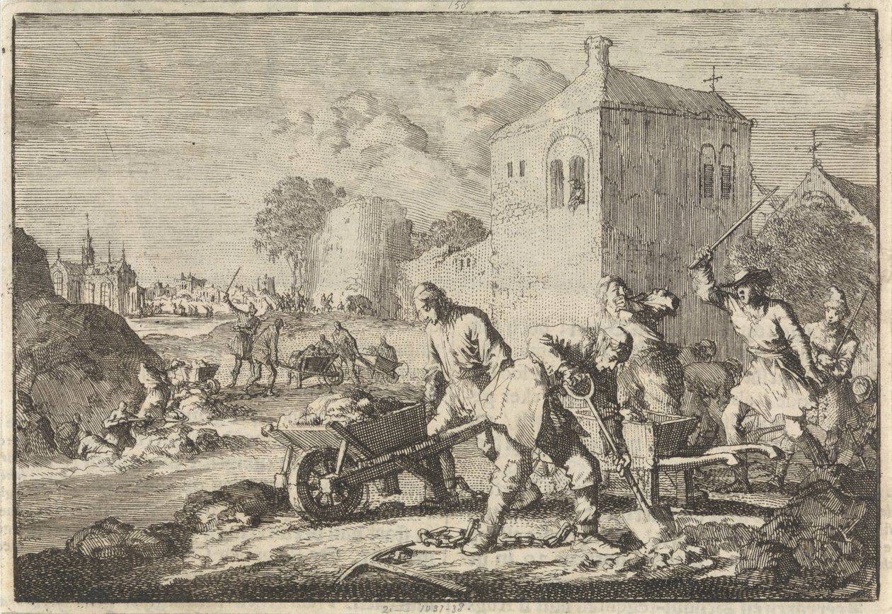 Unkarin reformoidut ministerit tuomittiin pakkotyöhön vuonna 1674 tekijältä Jan Luyken
