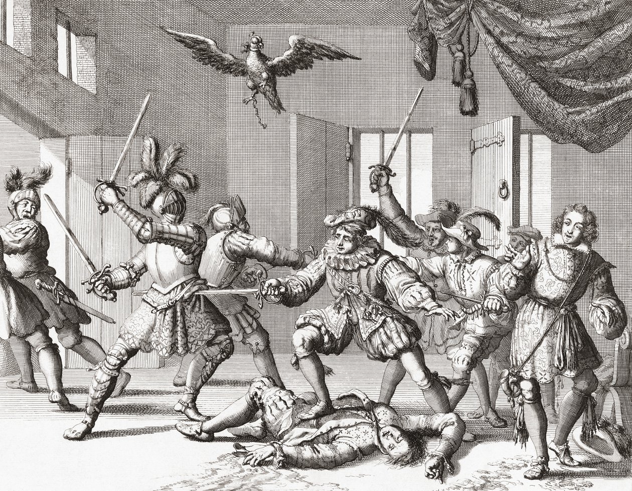 John ja Alexander Ruthven yrittävät siepata tai tappaa James VI:n Skotlannista tekijältä Jan Luyken