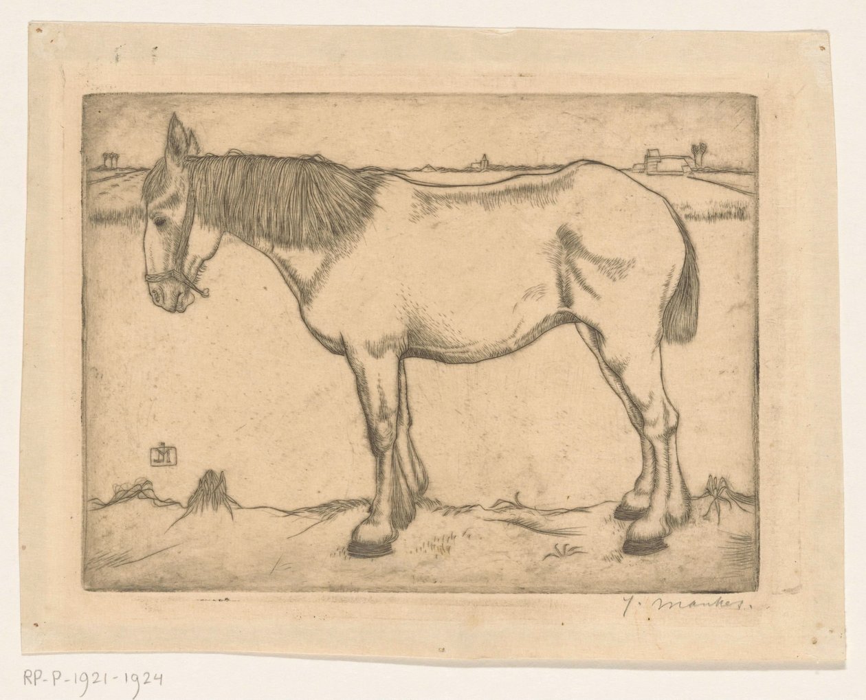 Hevonen tekijältä Jan Mankes (signed by artist)