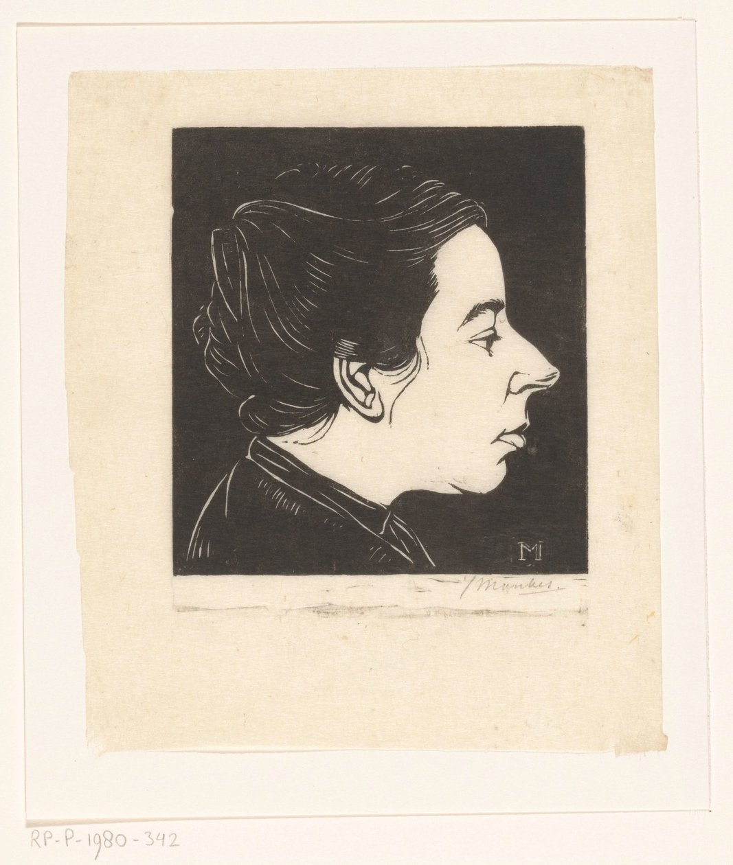 Anne Zerniken muotokuva tekijältä Jan Mankes (signed by artist)