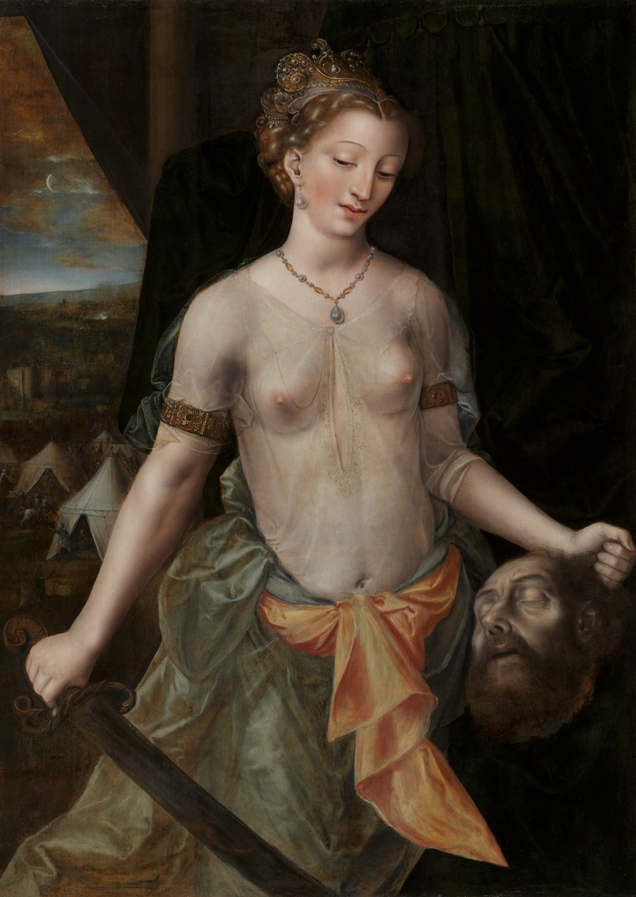 Judith, noin 1554 (öljy paneelille) tekijältä Jan Massys or Metsys