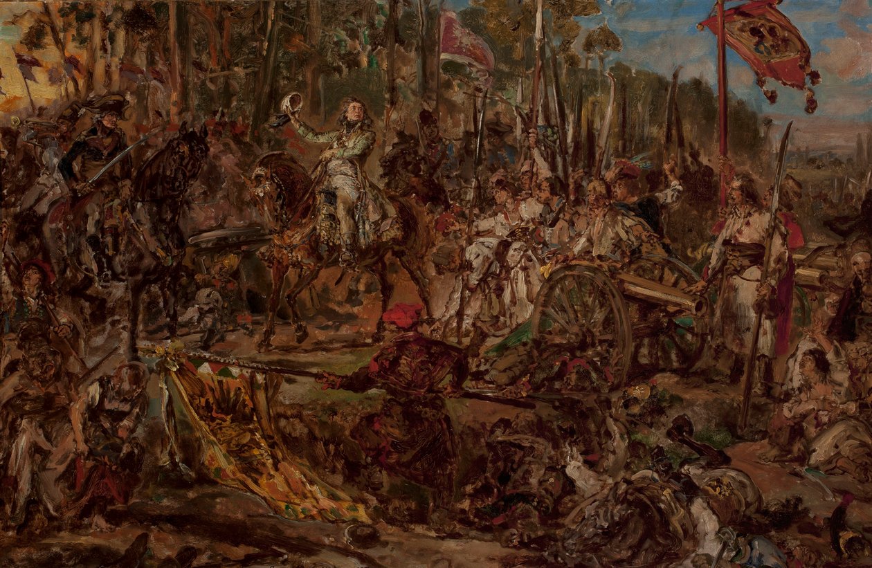 Kościuszko Racławicessa, luonnos tekijältä Jan Matejko
