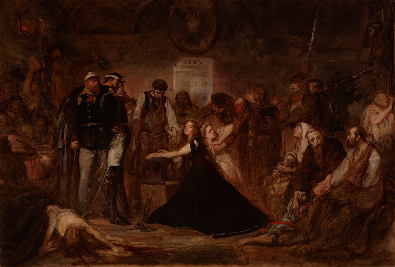 Polonia 1863 (Puolaa kahlitaan) tekijältä Jan Matejko