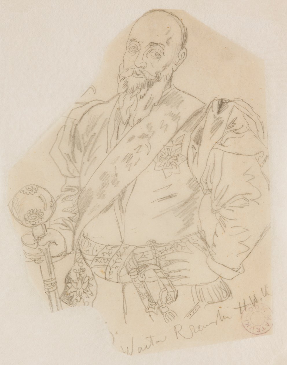 Wacław Rzewuskin, kruunun suurhetmannin, rintakuva tekijältä Jan Matejko