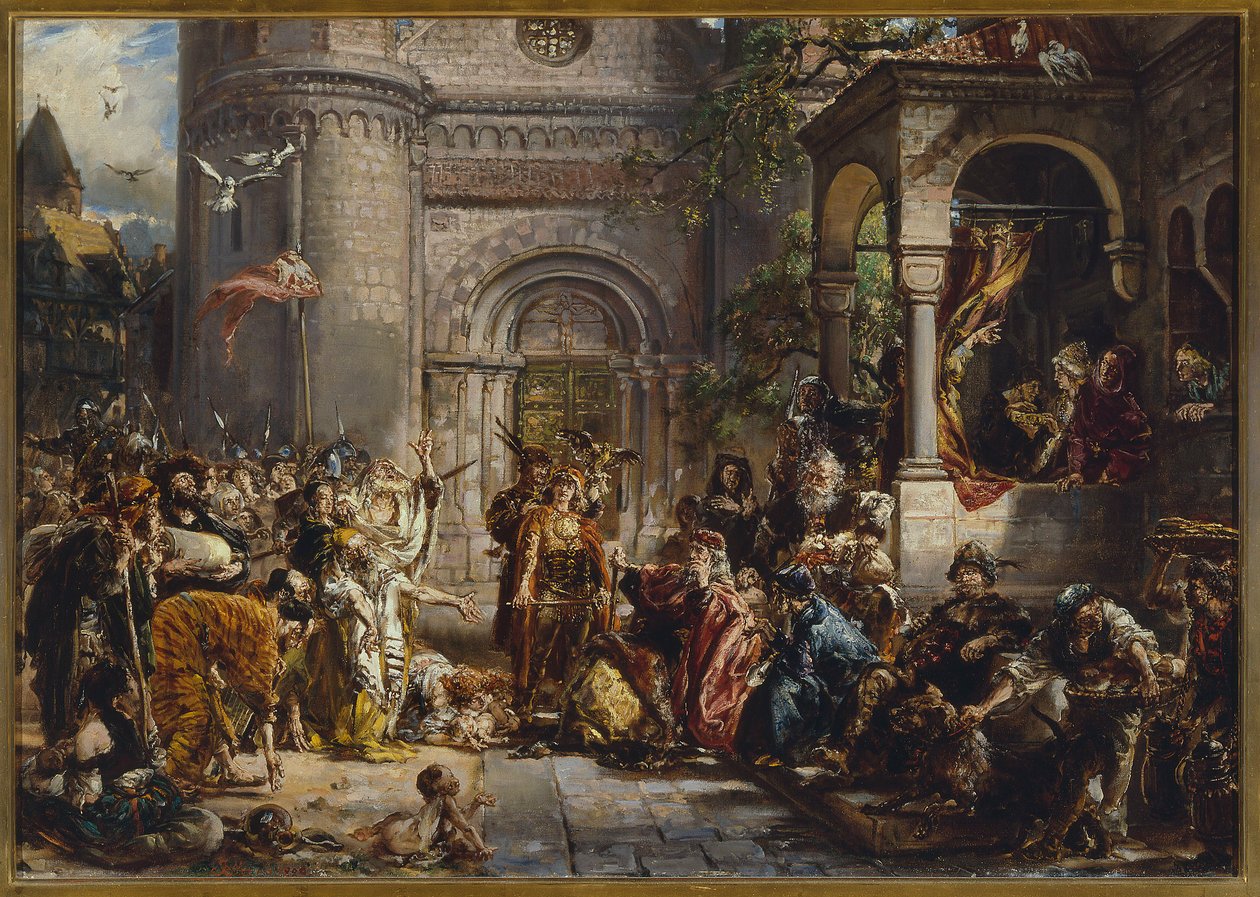 Juutalaisten vastaanotto. R.P. 1096 tekijältä Jan Matejko