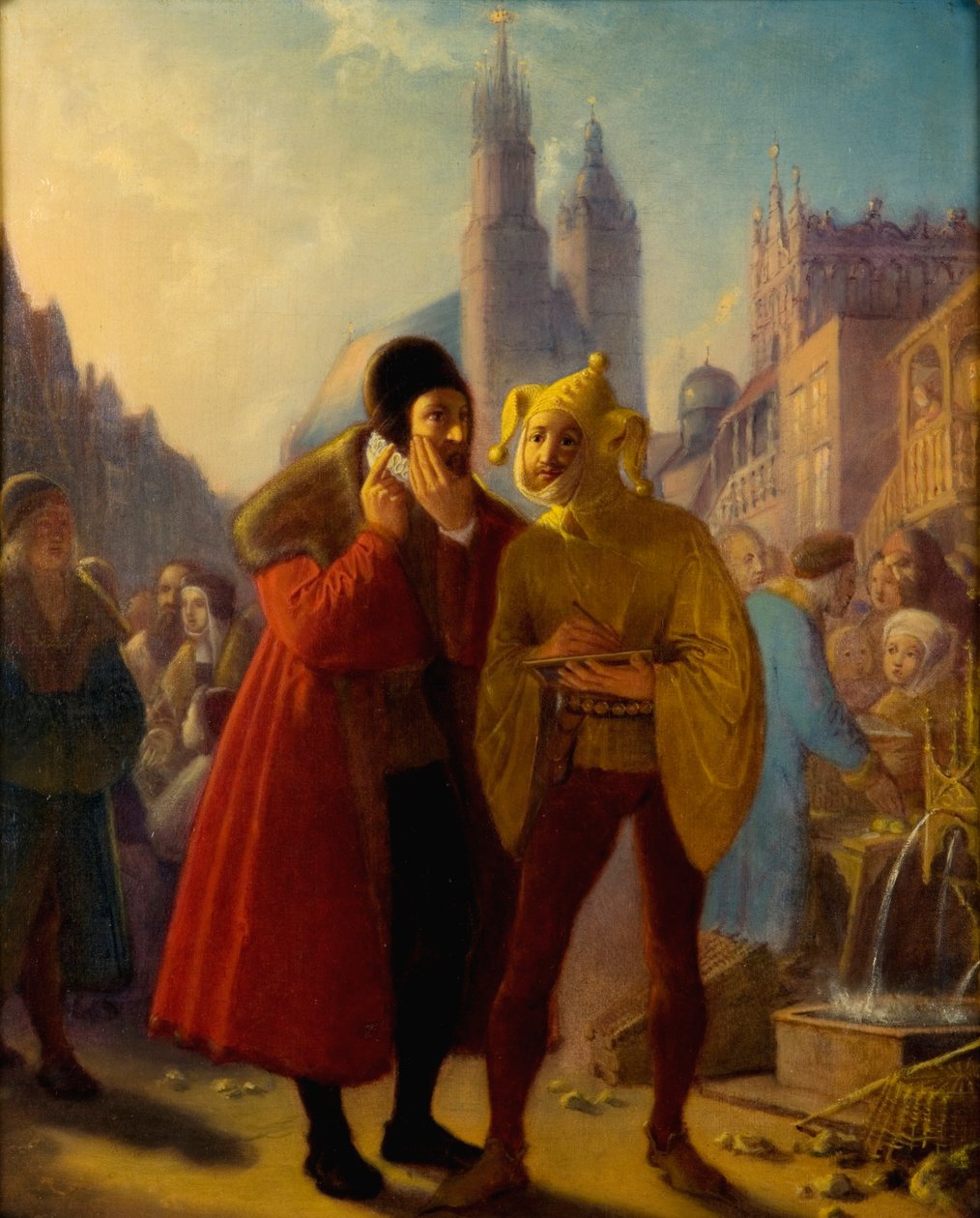 Stańczyk teeskentelee hammassärkyä tekijältä Jan Matejko