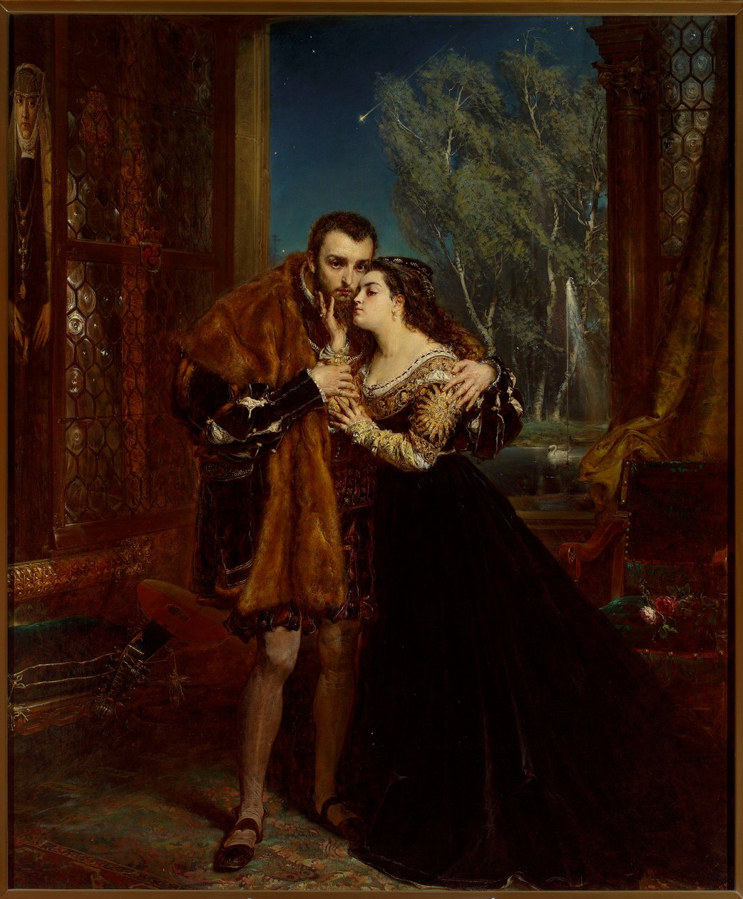 Zygmunt August ja Barbara Radziwiłłien hovissa Vilnassa tekijältä Jan Matejko