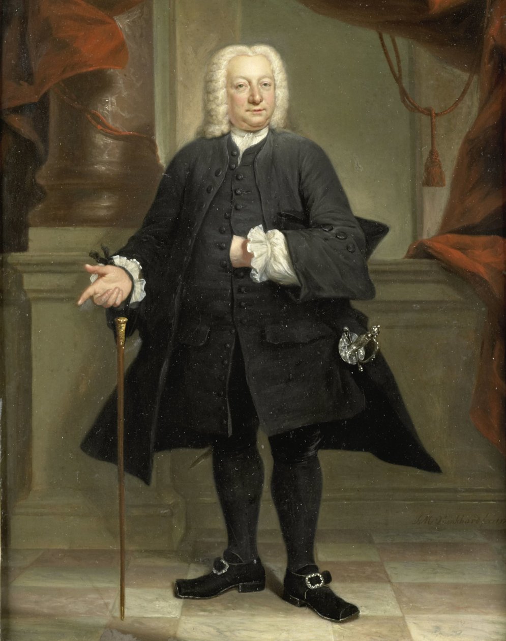 Miehen muotokuva tekijältä Jan Maurits Quinkhard (signed by artist)