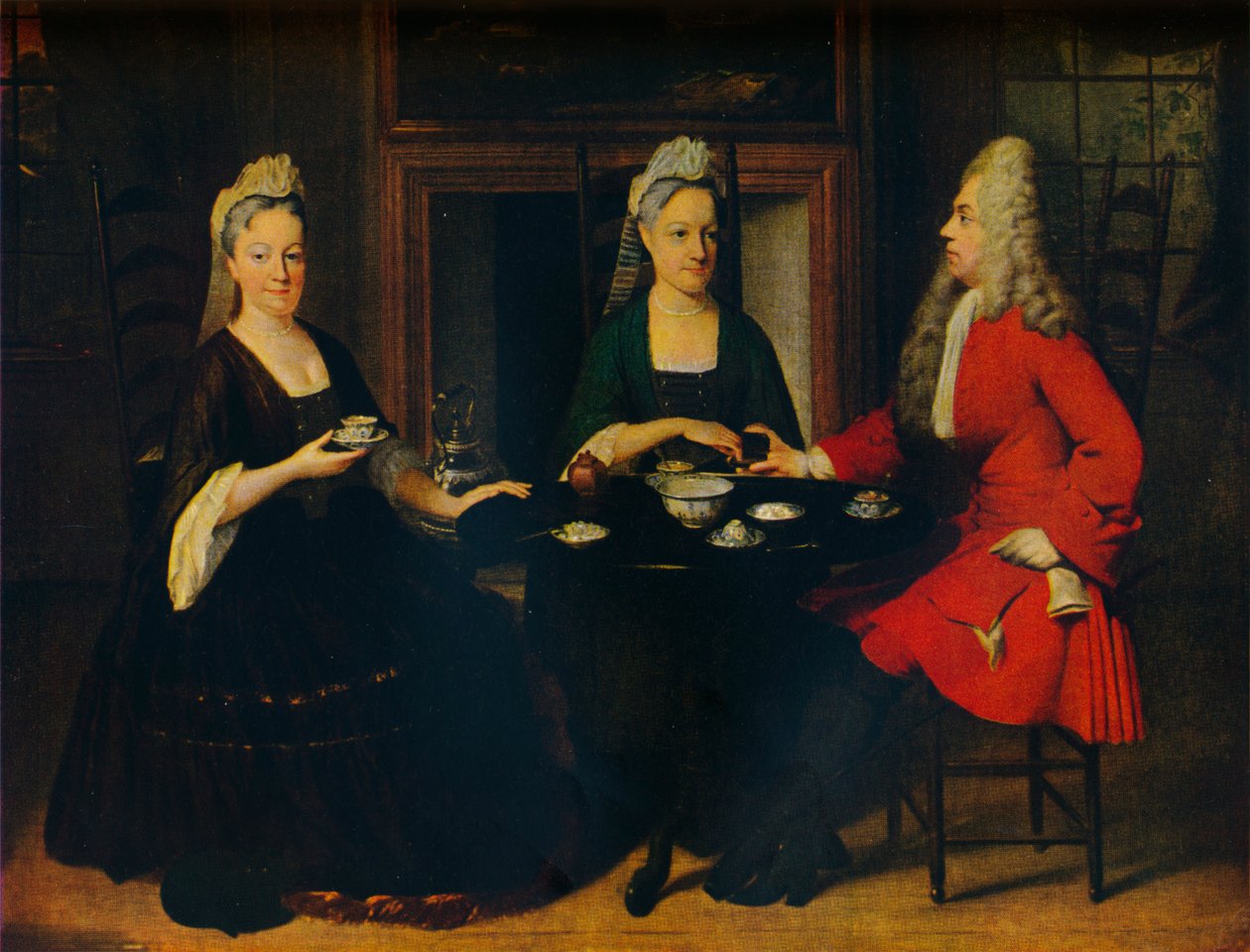 "Conversation Piece", c1735 tekijältä Jan Maurits Quinkhard