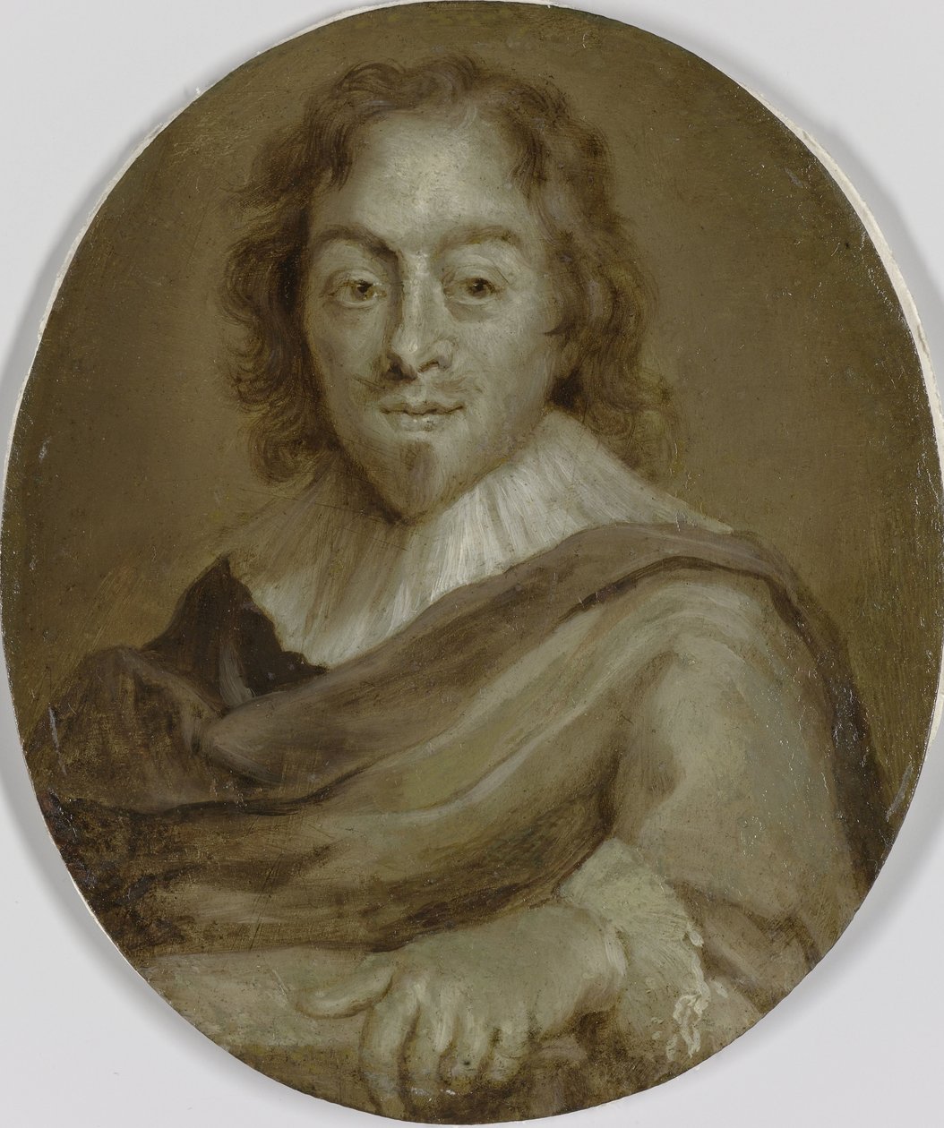 Constantijn Huygensin muotokuva, runoilija, prinssi Frederick Henryn ja prinssi William II:n sihteeri ja William III:n ensimmäinen valtuutettu ja valtiovarainhoitaja tekijältä Jan Maurits Quinkhard