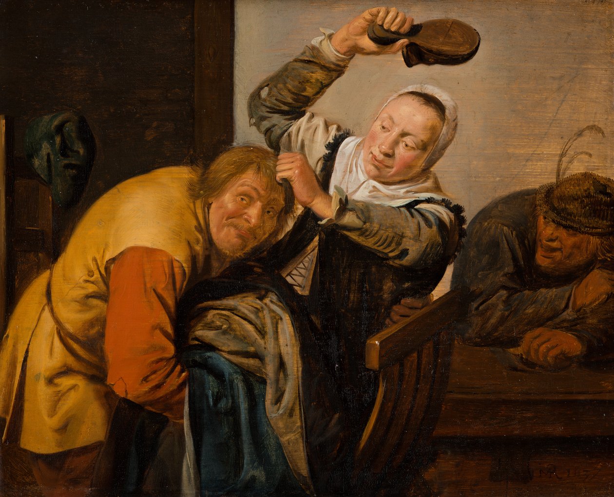 Viisi aistia: Kosketus, 1637 tekijältä Jan Miense Molenaer