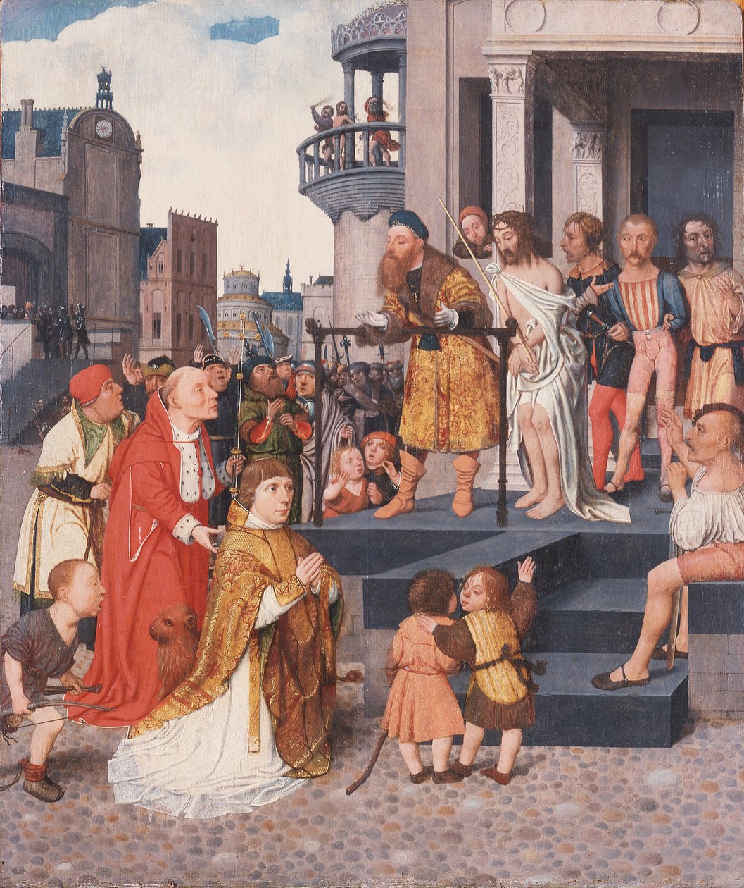 Kristus näytetään kansalle, noin 1515 (öljy paneelille). tekijältä Jan Mostaert