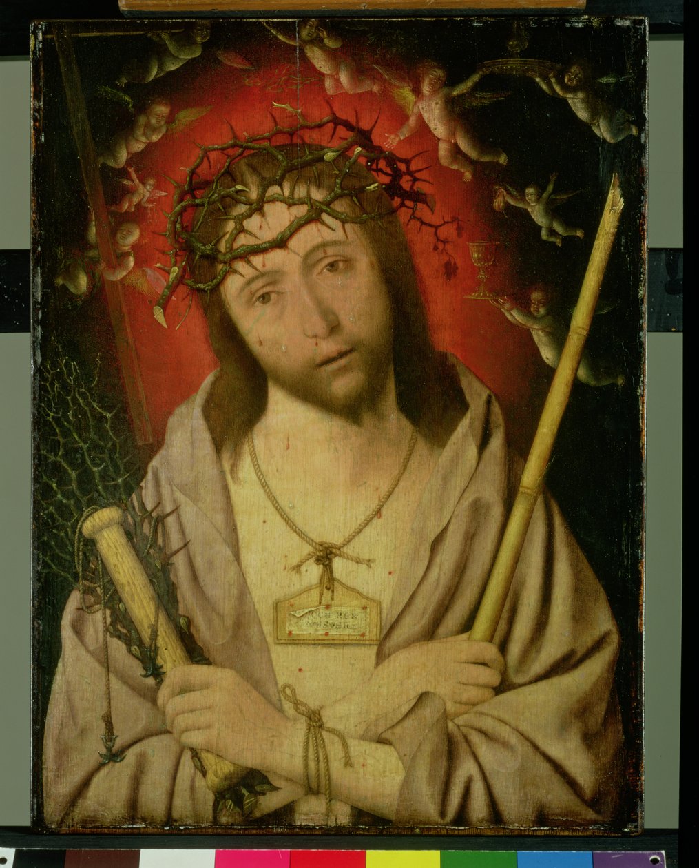 Kristus surujen miehenä (tempera paneelissa) tekijältä Jan Mostaert