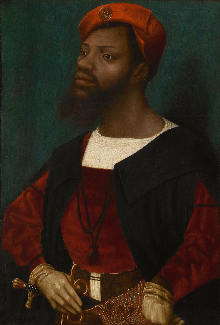 Afrikkalaisen miehen muotokuva, noin 1530 tekijältä Jan Mostaert
