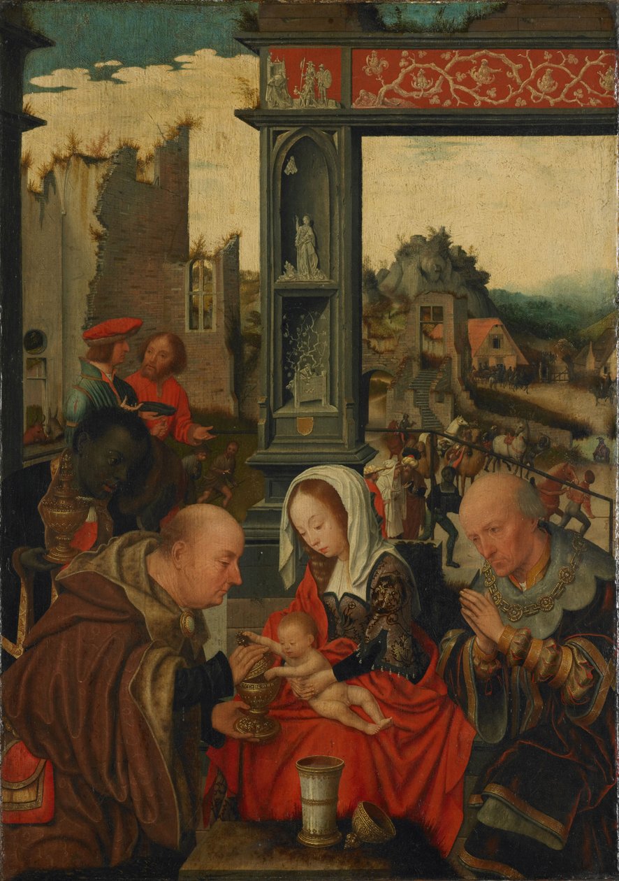 Kuninkaiden palvonta, 1525 tekijältä Jan Mostaert