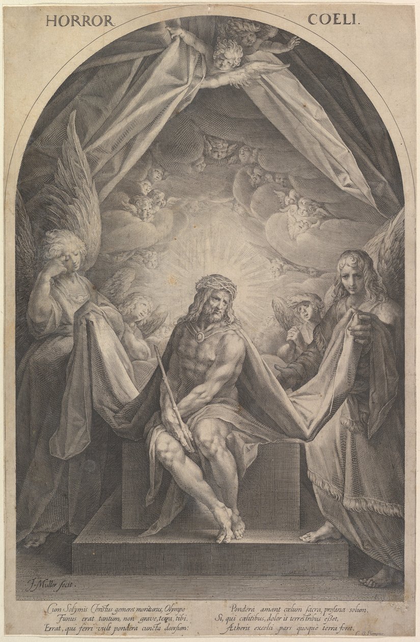 Kristus surujen miehenä, n. 1610. tekijältä Jan Muller