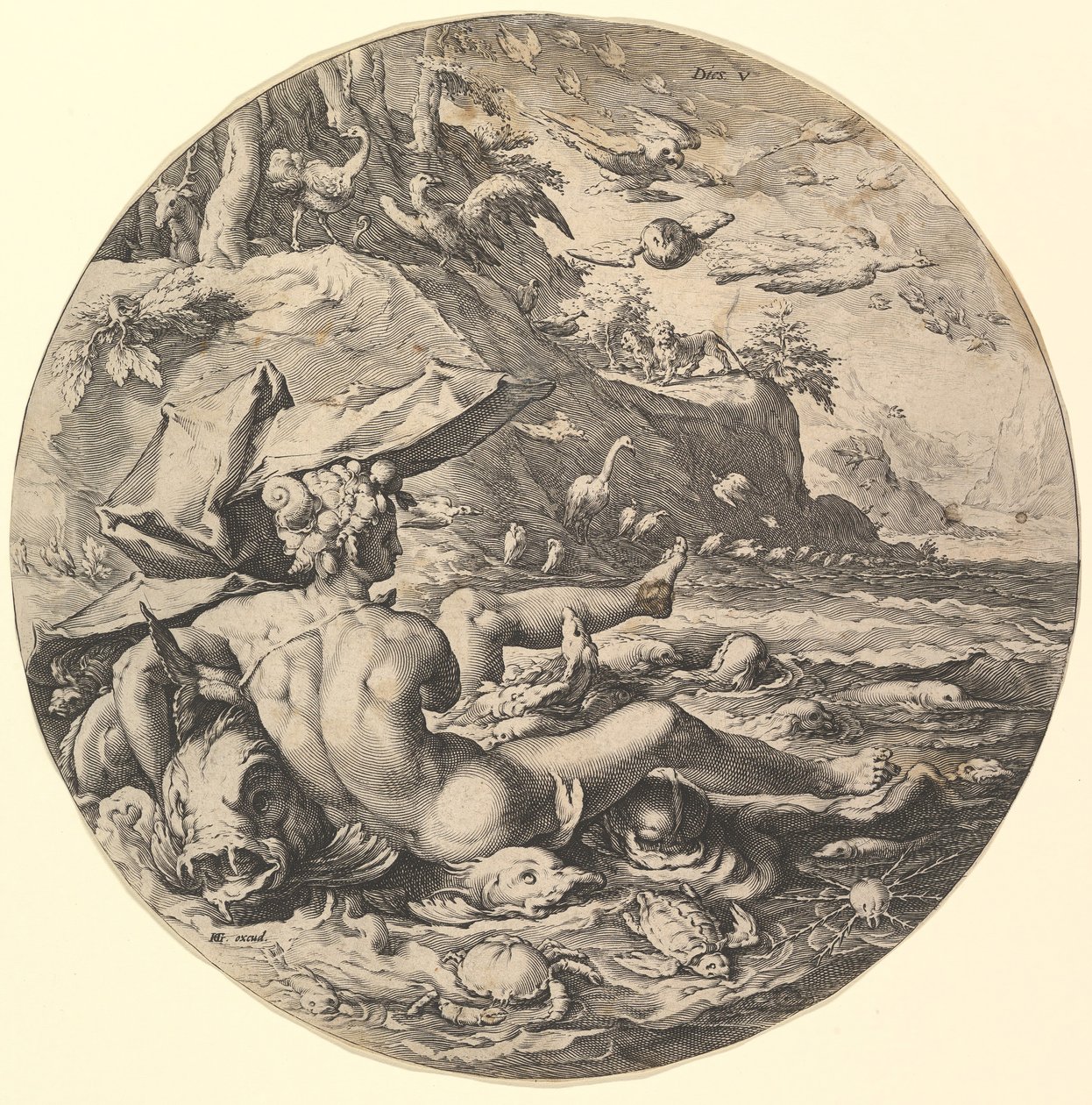 The Fifth Day Dies V, sarjasta The Creation of the World, n. 1597. tekijältä Jan Muller