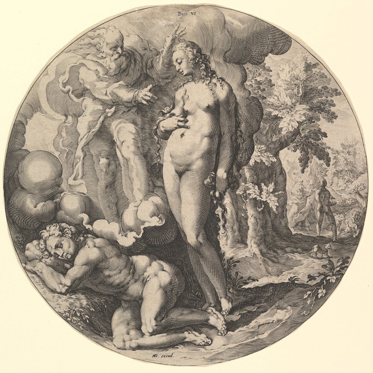 The Sixth Day Dies VI, sarjasta The Creation of the World, n. 1598. tekijältä Jan Muller