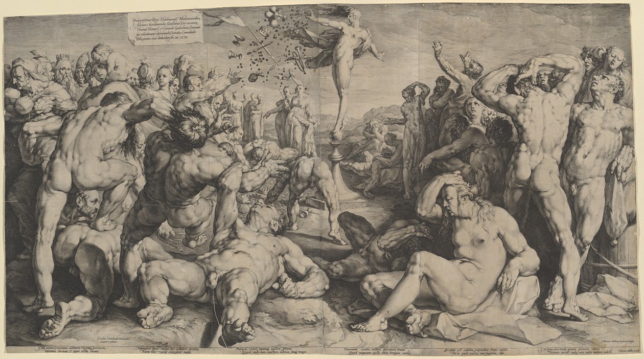 Fortune jakaa lahjojaan tekijältä Jan Muller, after Cornelis Cornelisz van Haarlem