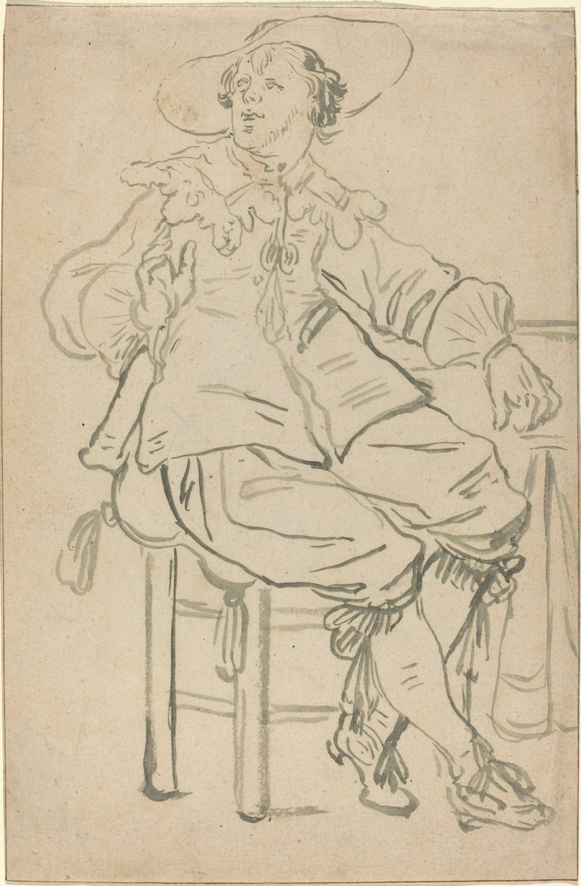 Istuva Cavalier tekijältä Jan Philipz van Bouckhorst