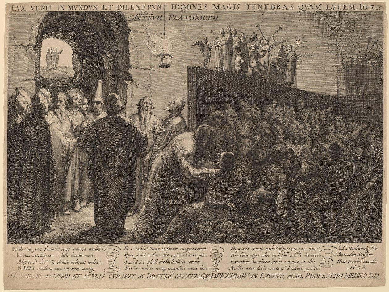Platonin luola tekijältä Jan Pietersz Saenredam after Cornelis Cornelisz van Haarlem