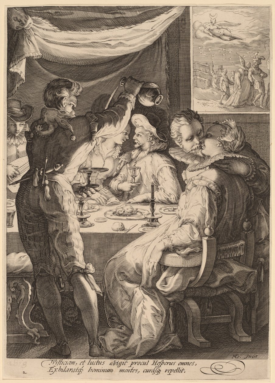 Ilta tekijältä Jan Pietersz Saenredam, after Hendrik Goltzius