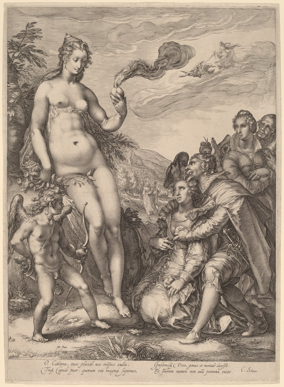 Venuksen kultti tekijältä Jan Pietersz Saenredam, after Hendrik Goltzius