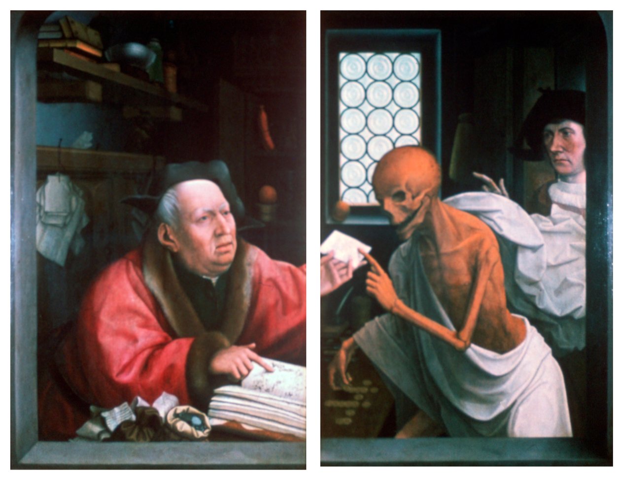 Kuoleman saapuminen, n. 1485-1529 tekijältä Jan Provoost